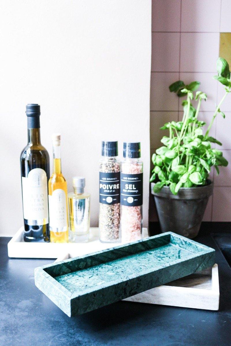 Bahne Interior Bakke, grøn marmor - 30x12 cm. - Bahne